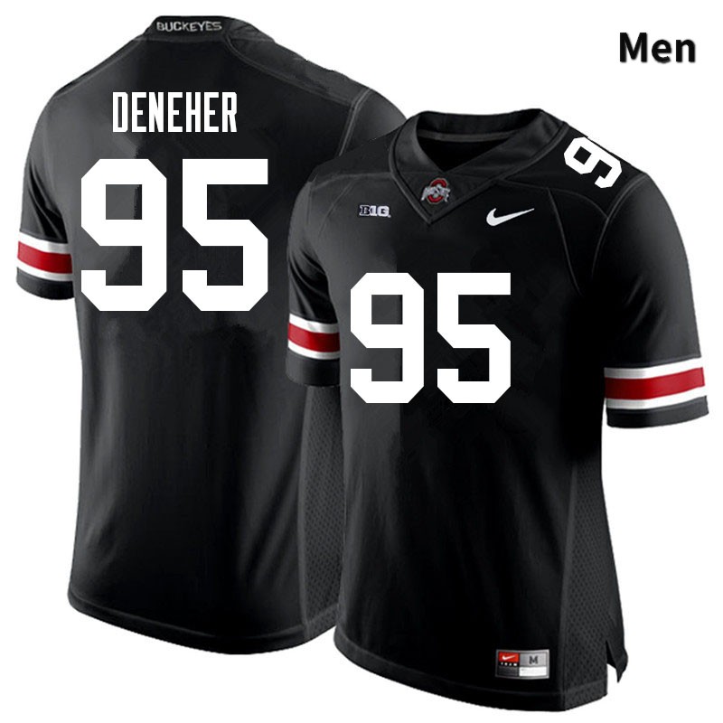 Ohio State Buckeyes Jack Deneher Men's #95 Black Authentic Stitched College Football Jersey
